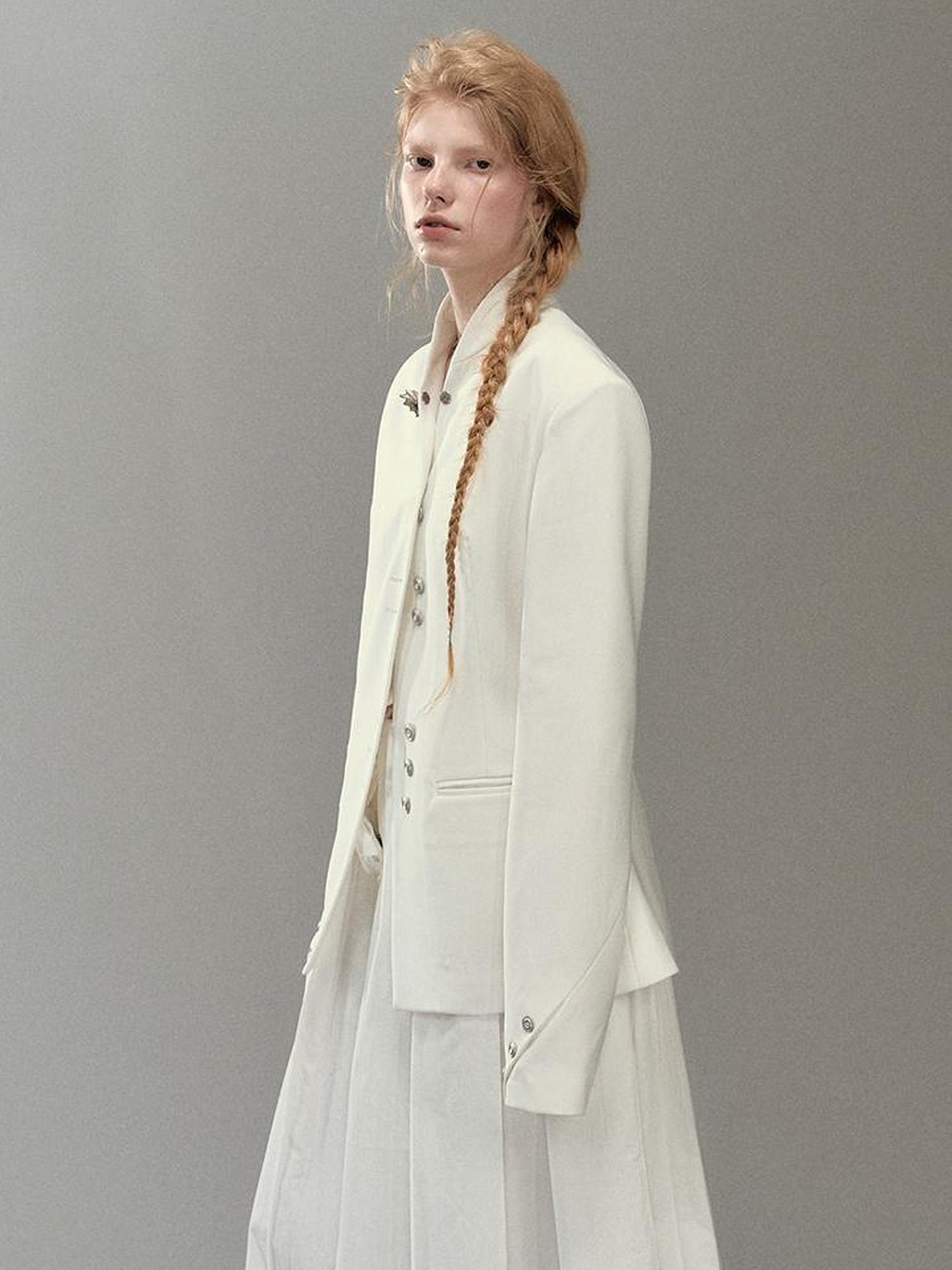 AnnoMundi Dual Collar Rooted Motion Blazer