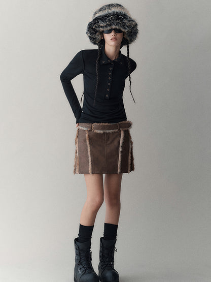 AnnoMundi Elastic High-Neck Flip-Collar Knit Sweater Women Autumn Winter Slim Base Layer Top