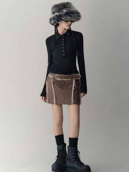 AnnoMundi Elastic High-Neck Flip-Collar Knit Sweater Women Autumn Winter Slim Base Layer Top