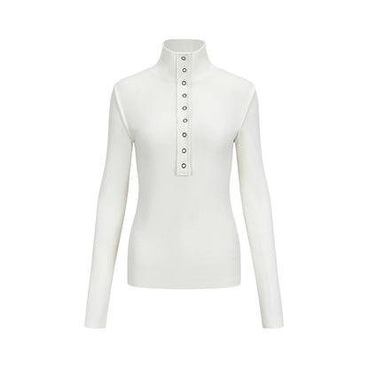 AnnoMundi_Elastic_High-Neck_Flip-Collar_Knit_Sweater_Women_Autumn_Winter_Slim_Base_Layer_Top_MISSTT