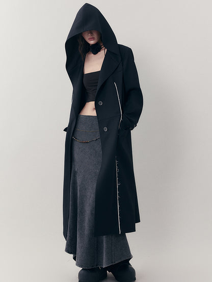 AnnoMundi Elastic Waistchain Fishtail Denim Skirt