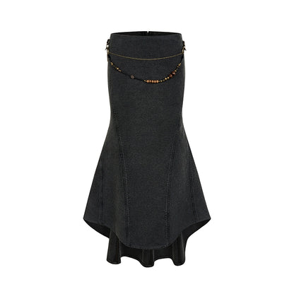AnnoMundi_Elastic_Waistchain_Fishtail_Denim_Skirt_MISSTT