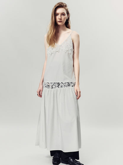 AnnoMundi Elegant Floral Lace Vintage Mini A Line V Neck Dress