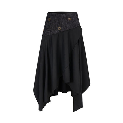 AnnoMundi_Elegant_Two_Piece_V-neck_Long_Sleeve_Midi_Skirt_Set_Women_Vests_MISSTT