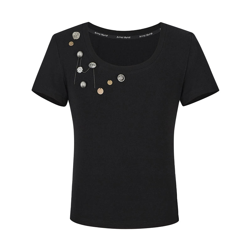 AnnoMundi_Embroidered_Dragon_Metal_Button_U_Neck_Tee_MISSTT