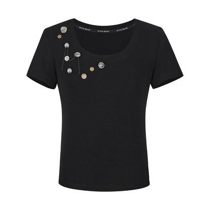 AnnoMundi_Embroidered_Dragon_Metal_Button_U_Neck_Tee_MISSTT