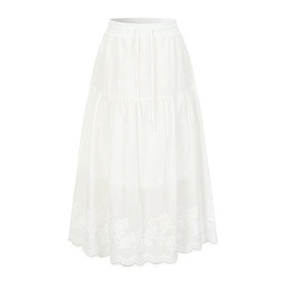 AnnoMundi Embroidered Lace Patchwork Drawstring Women&