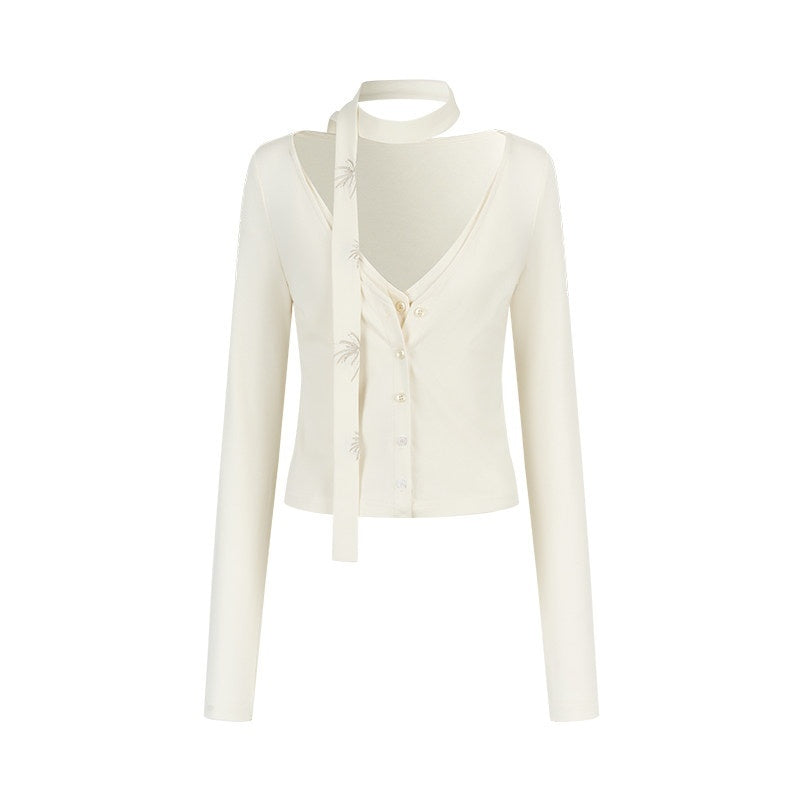 AnnoMundi_Embroidered_Modal_Blend_Casual_Slim_Cuffed_Short_Sleeve_Women_Knit_Cardigans_MISSTT