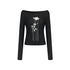 AnnoMundi_Embroidered_Rose_Cuffed_Sleeve_Casual_Regular_Fit_Women_Black_Long_Sleeve_T-Shirts_MISSTT