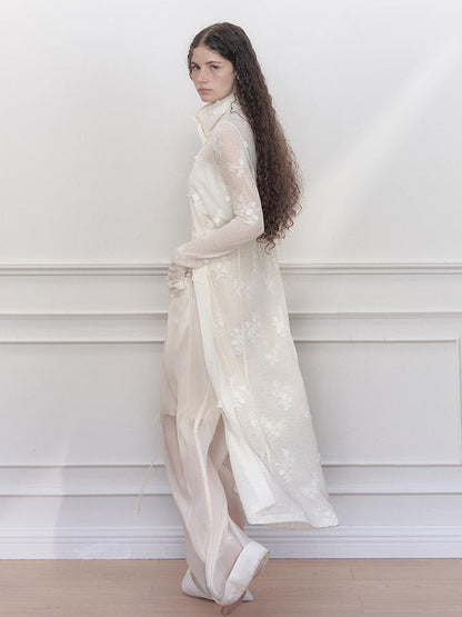 AnnoMundi Fairy Embroidery Sheer Knit Cardigan