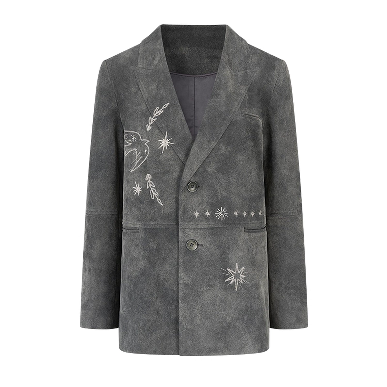 AnnoMundi_Faux_Suede_Embroidered_Bird_Trench_Coat_MISSTT