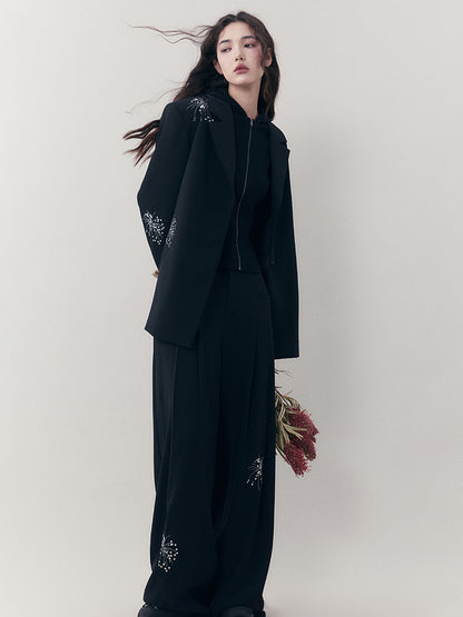 AnnoMundi Firework Embroidered Relaxed Suit Set