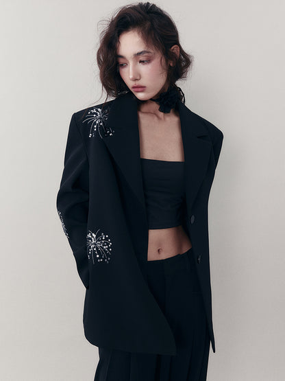 AnnoMundi Firework Embroidered Relaxed Suit Set