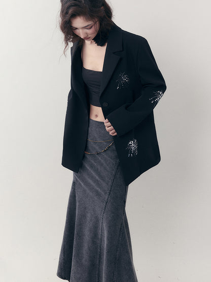AnnoMundi Firework Embroidered Relaxed Suit Set