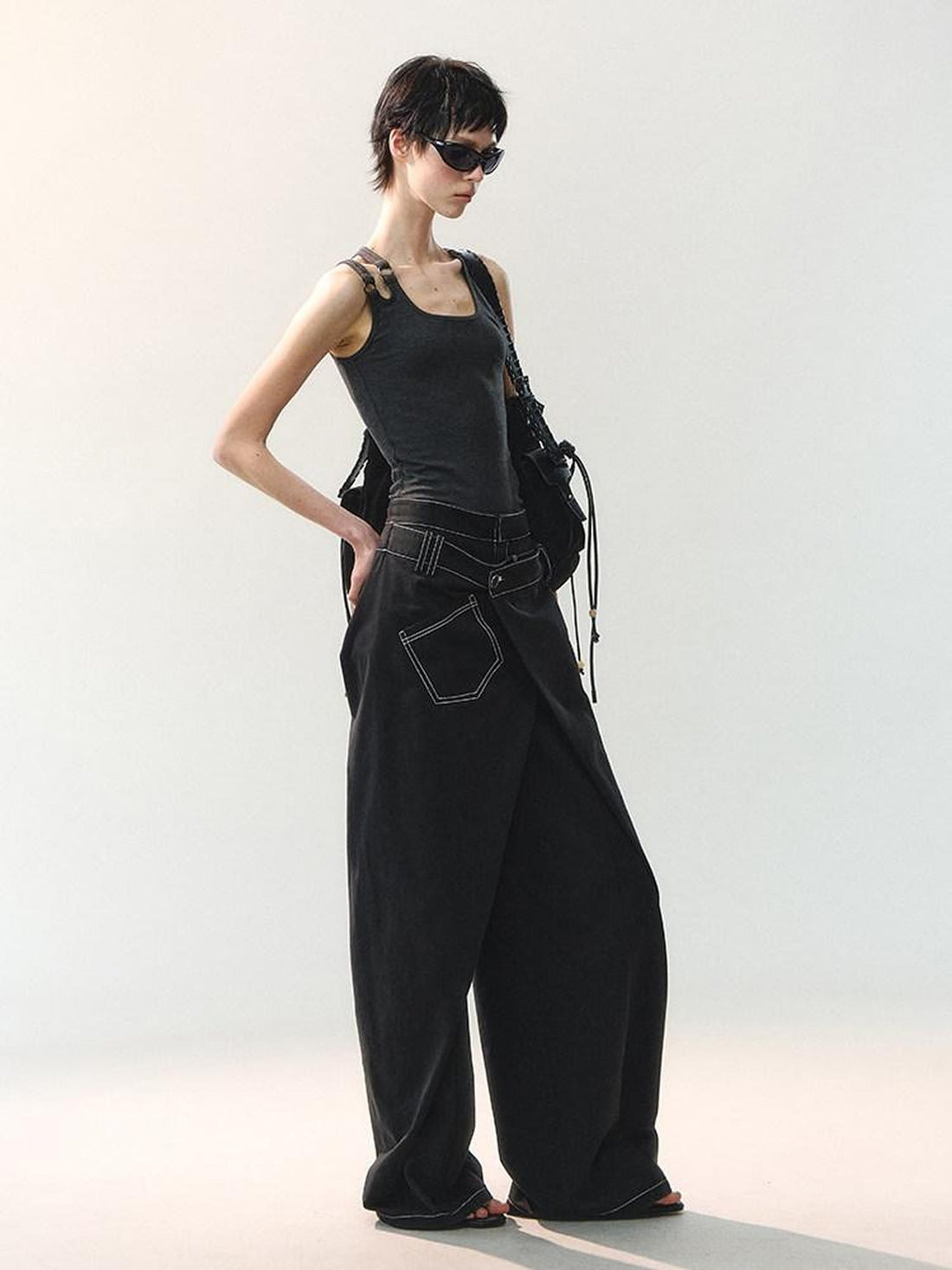 AnnoMundi Floor Length Deconstructed Overlapping Placket Women&