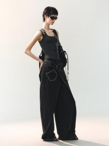 AnnoMundi Floor Length Deconstructed Overlapping Placket Women&