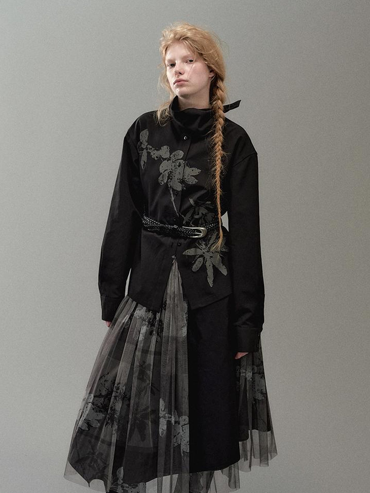 AnnoMundi Floral Branch Collar Blouse