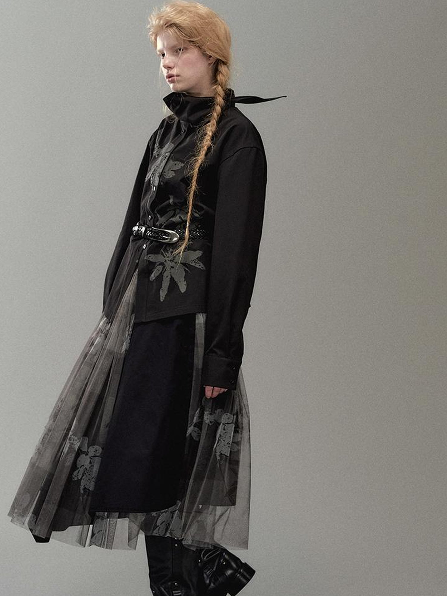 AnnoMundi Floral Branch Collar Blouse