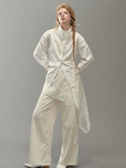 AnnoMundi Floral Branch Collar Blouse