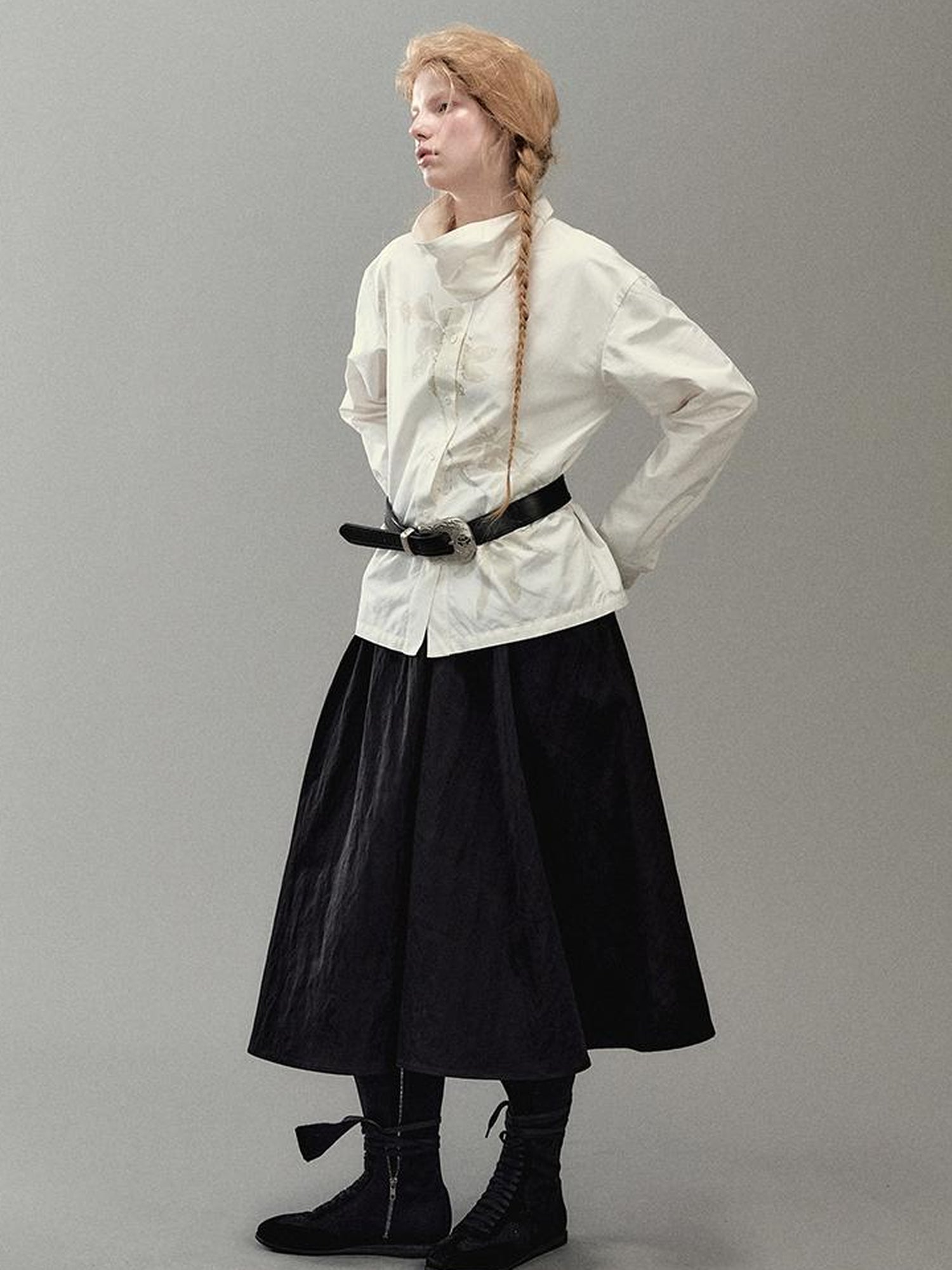 AnnoMundi Floral Branch Collar Blouse