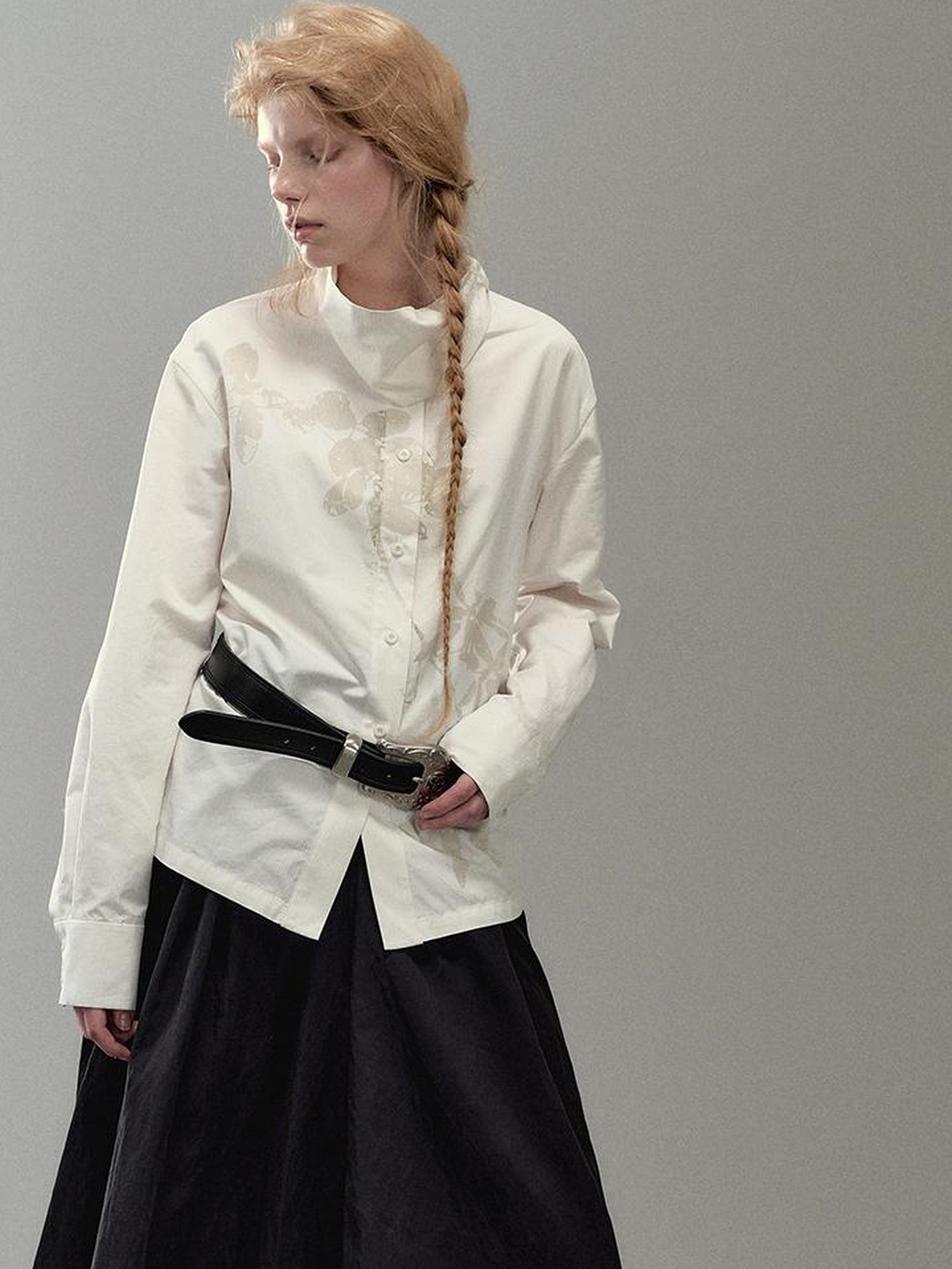 AnnoMundi Floral Branch Collar Blouse