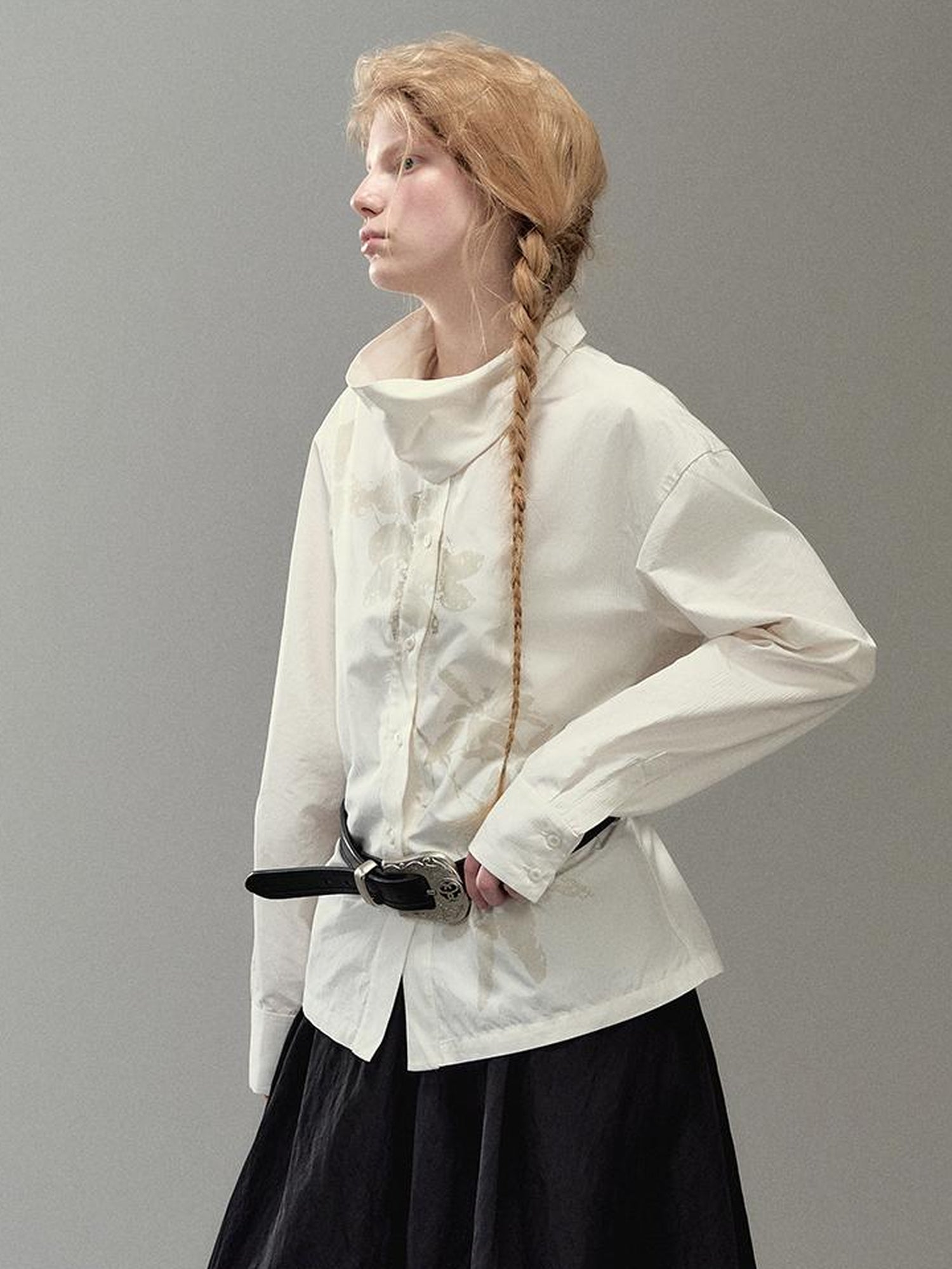 AnnoMundi Floral Branch Collar Blouse