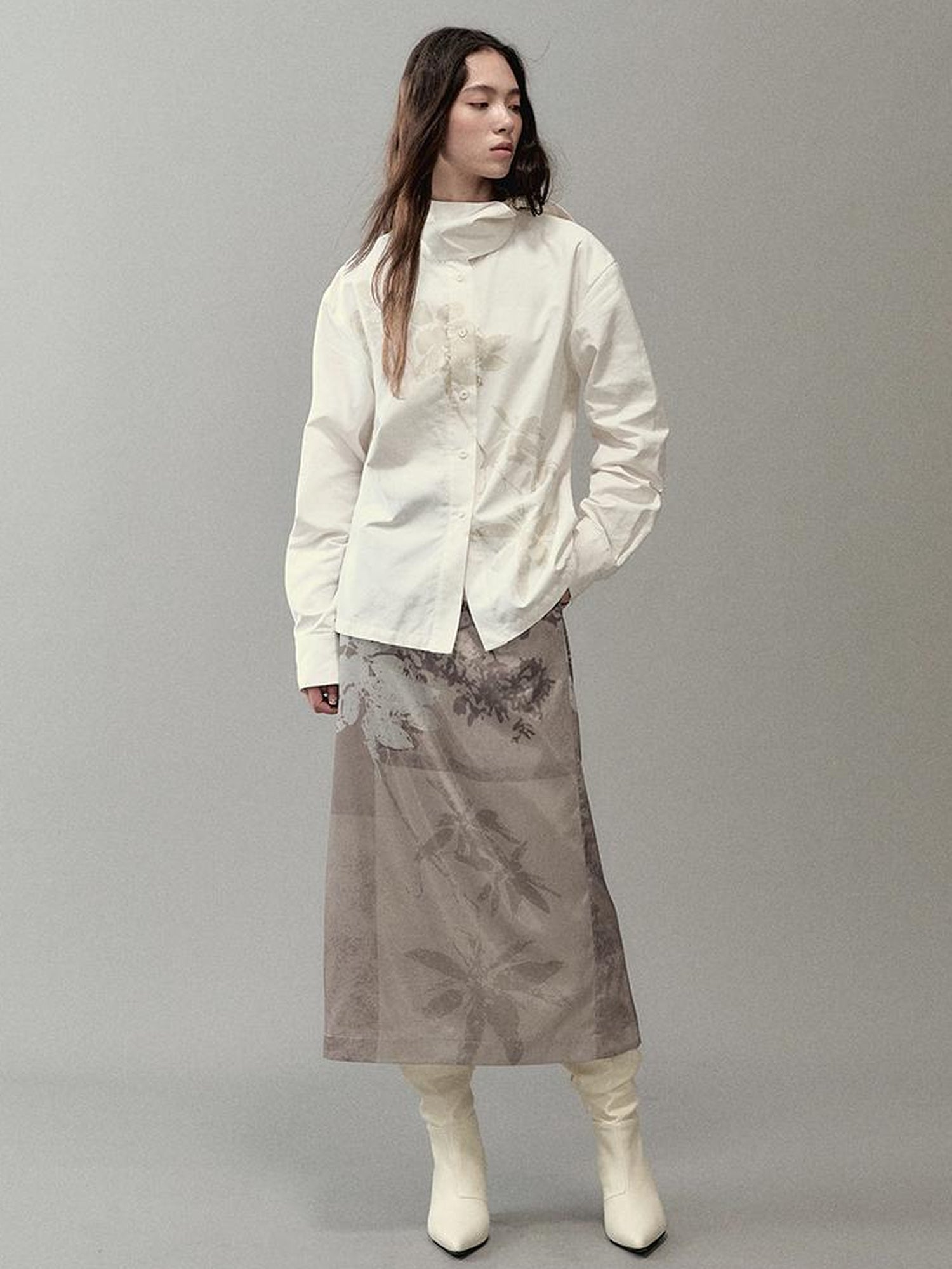 AnnoMundi Floral Branch Collar Blouse