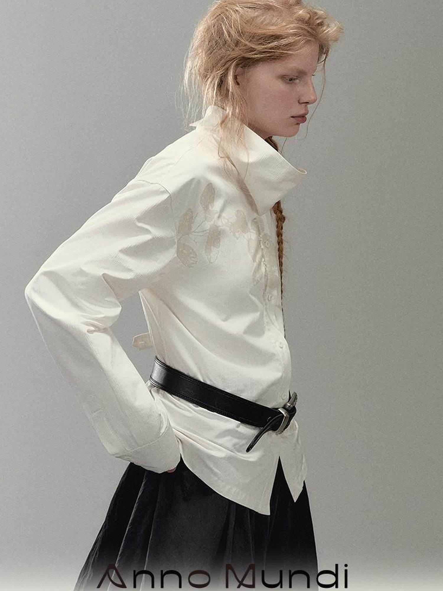 AnnoMundi Floral Branch Collar Blouse