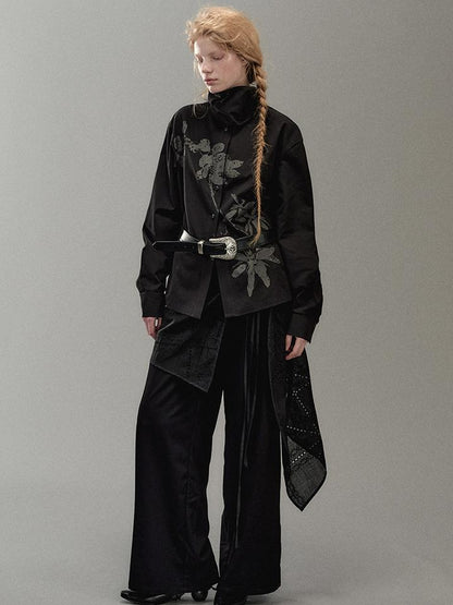 AnnoMundi Floral Branch Collar Blouse