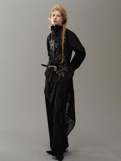 AnnoMundi Floral Branch Collar Blouse