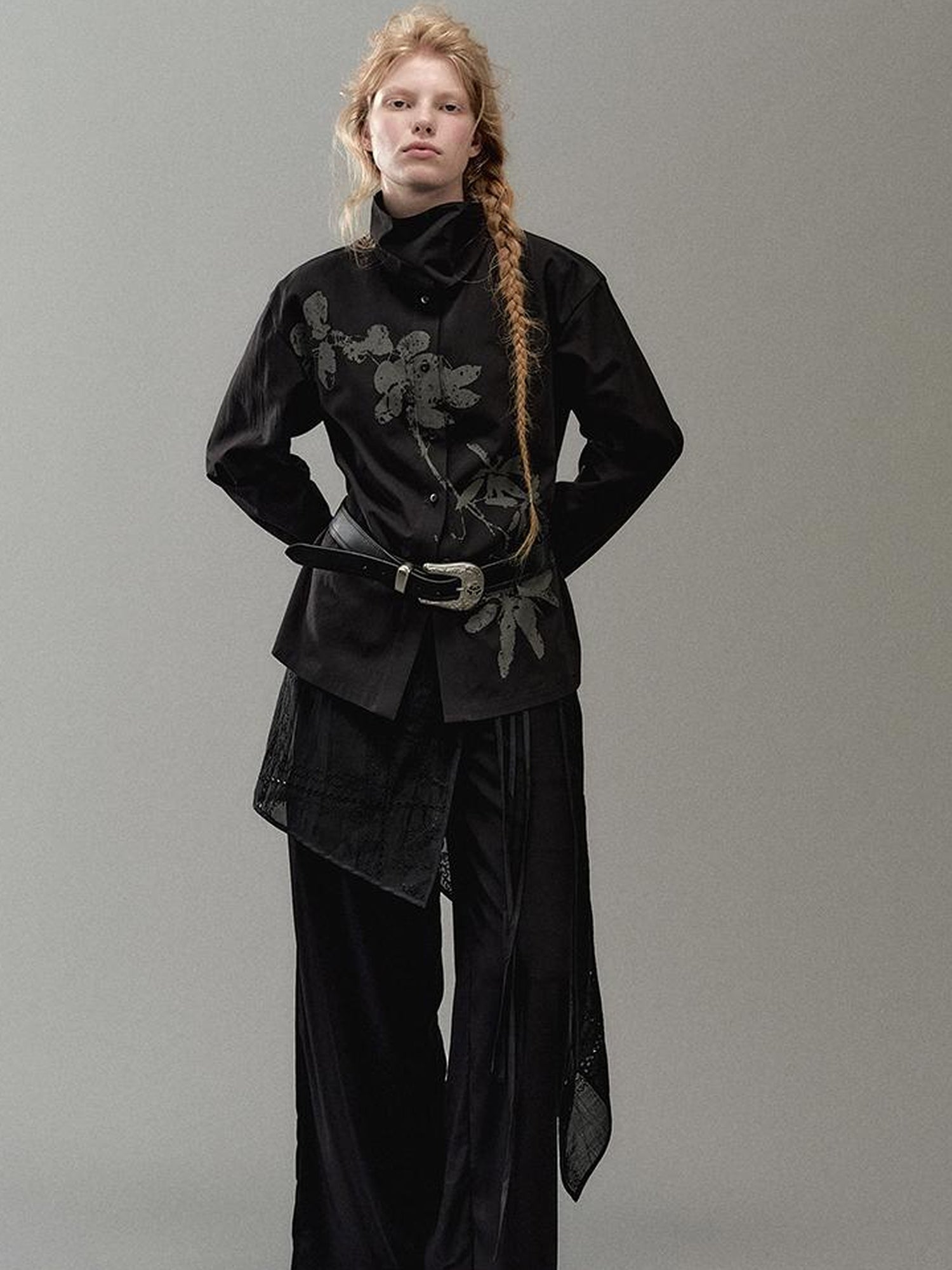 AnnoMundi Floral Branch Collar Blouse
