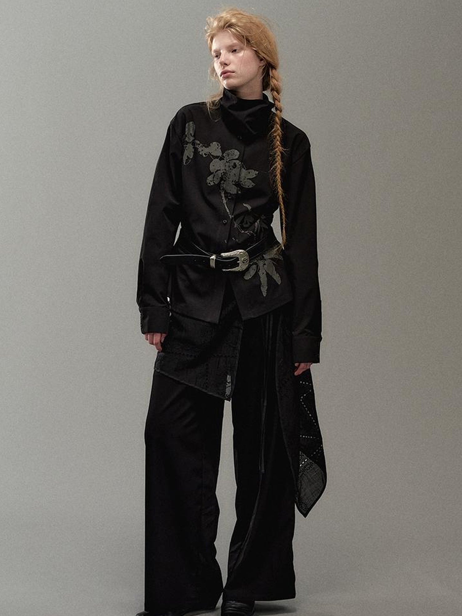 AnnoMundi Floral Branch Collar Blouse