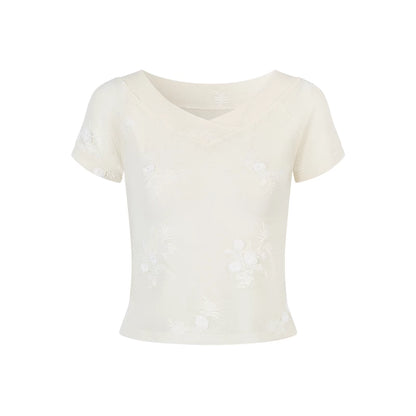 AnnoMundi_Floral_Embroidered_Sheer_V_Neck_Tee_MISSTT