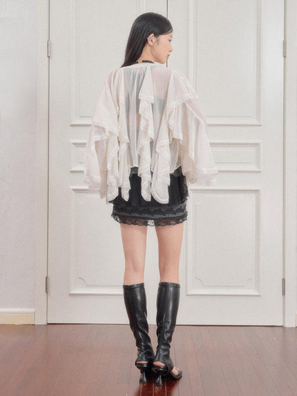 AnnoMundi Floral Lace Sun Shield Shirt