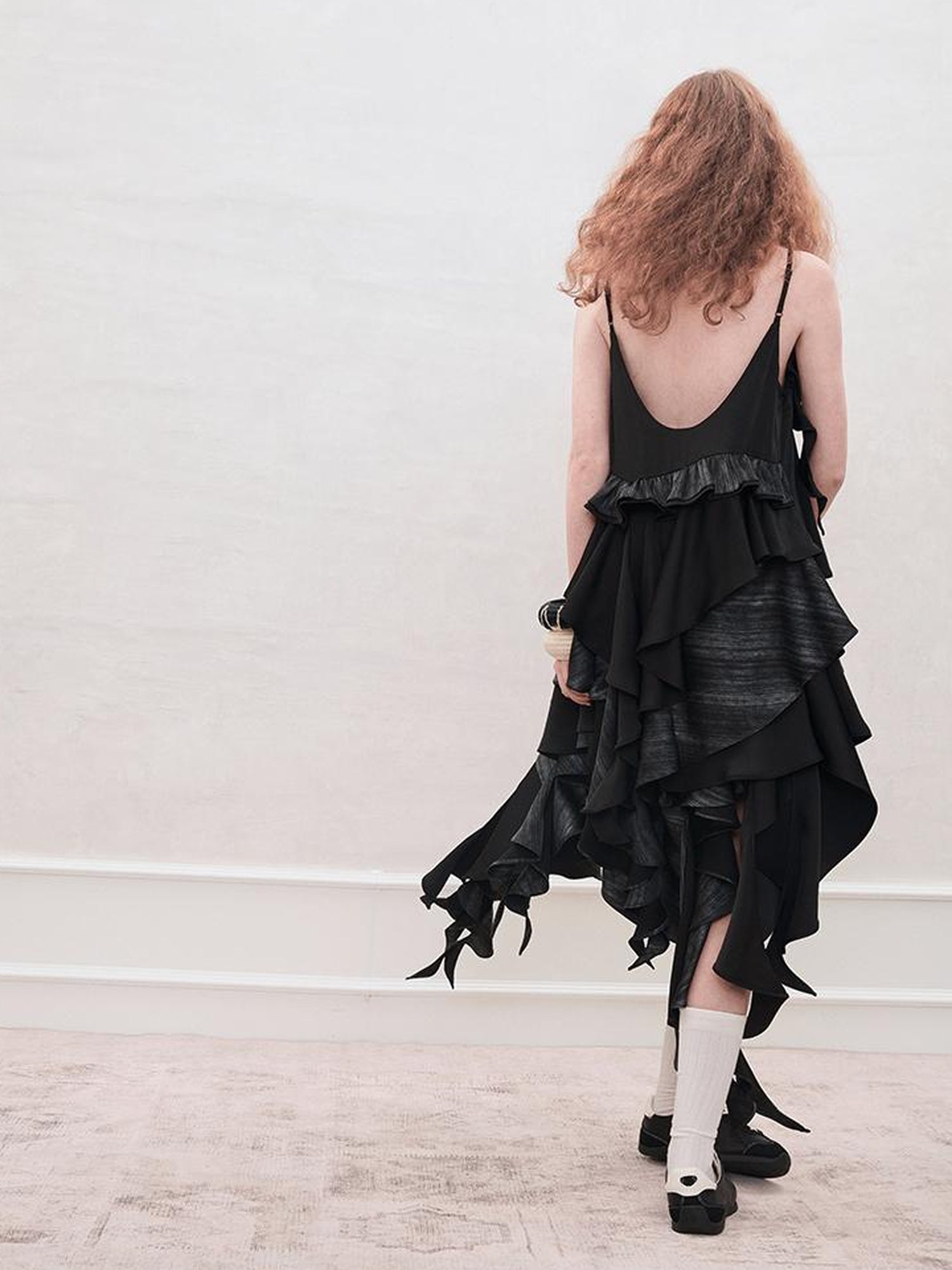AnnoMundi Floral Lace Up Vacation French A Line Slip Dress
