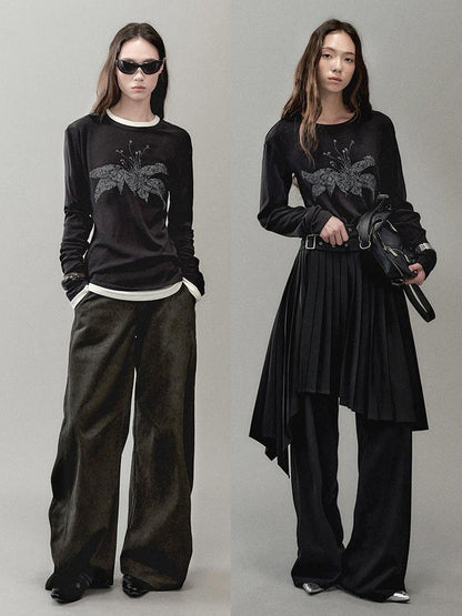 AnnoMundi Floral Print Knit T Shirt