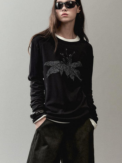 AnnoMundi Floral Print Knit T Shirt