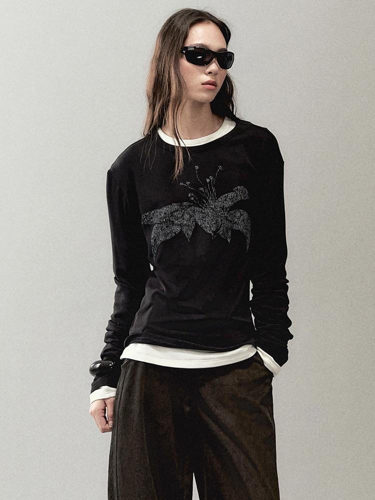 AnnoMundi Floral Print Knit T Shirt