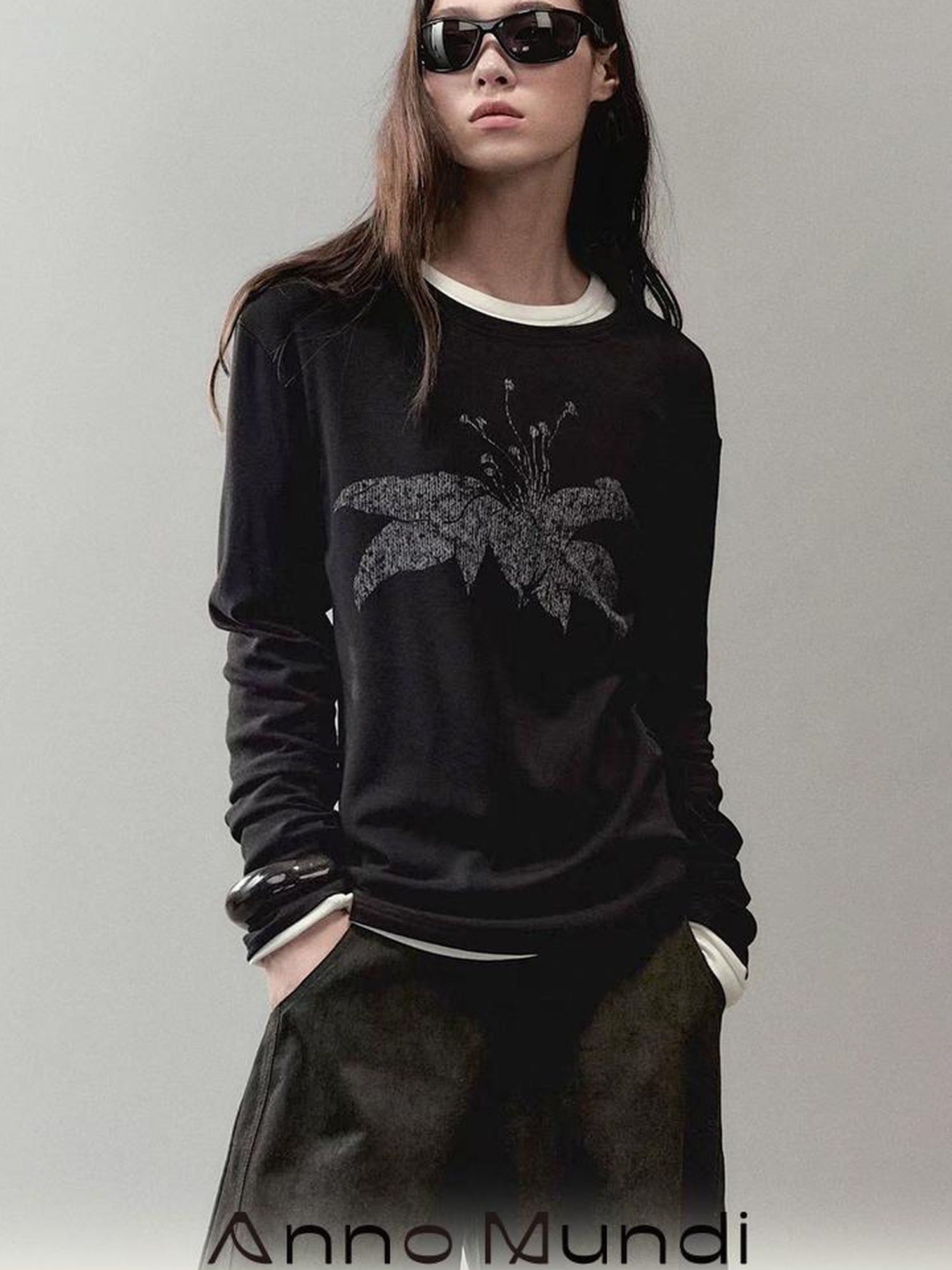 AnnoMundi Floral Print Knit T Shirt