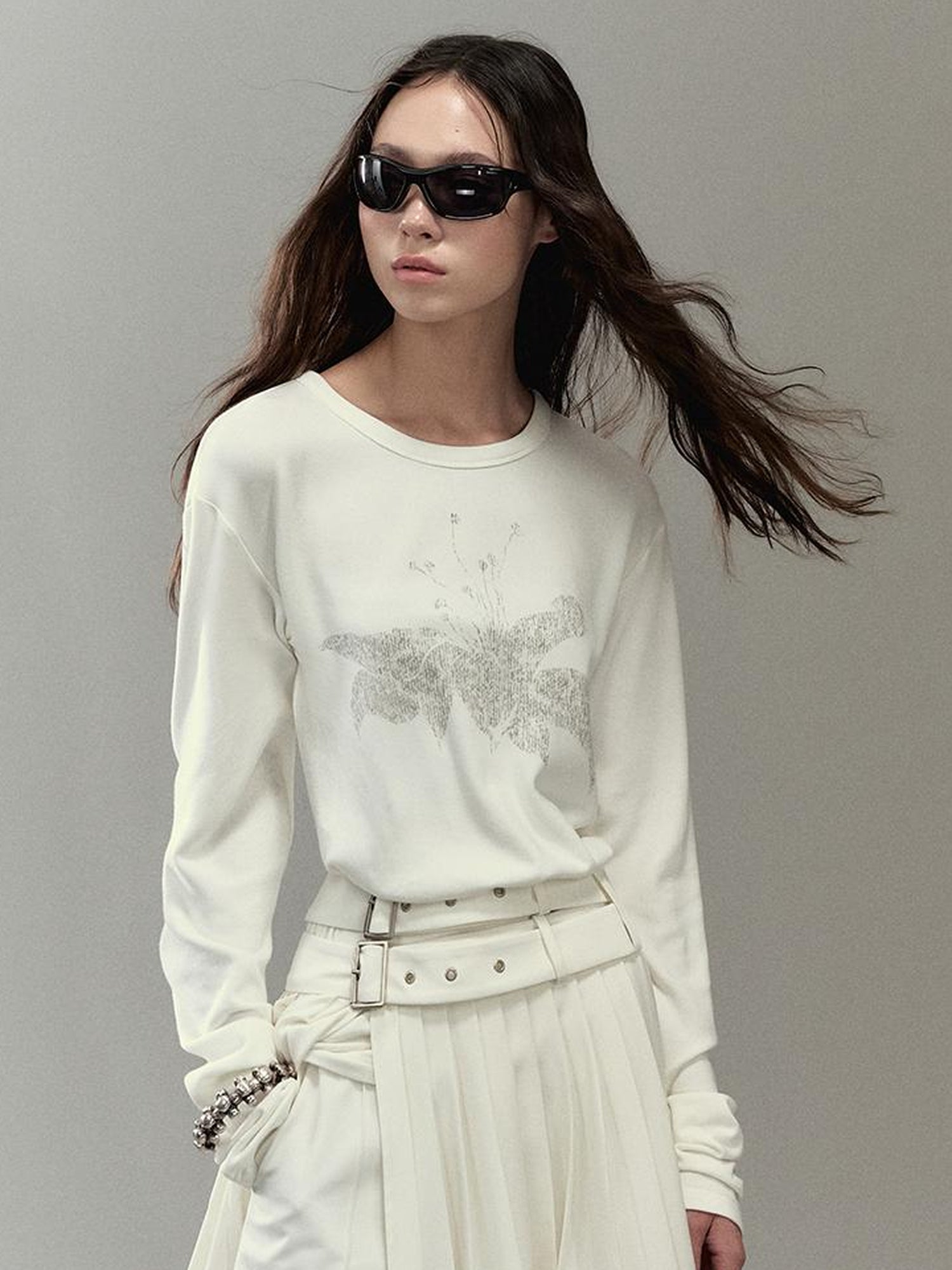 AnnoMundi Floral Print Knit T Shirt
