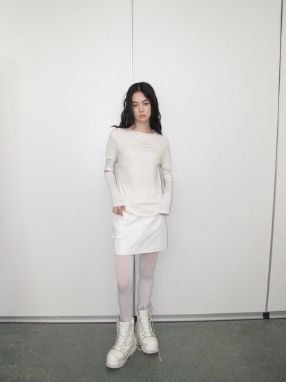 AnnoMundi Floral Shadow Knit T Shirt