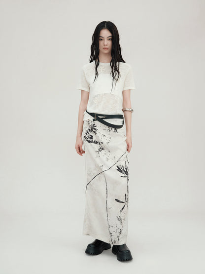 AnnoMundi Floral Shadow Knit T Shirt