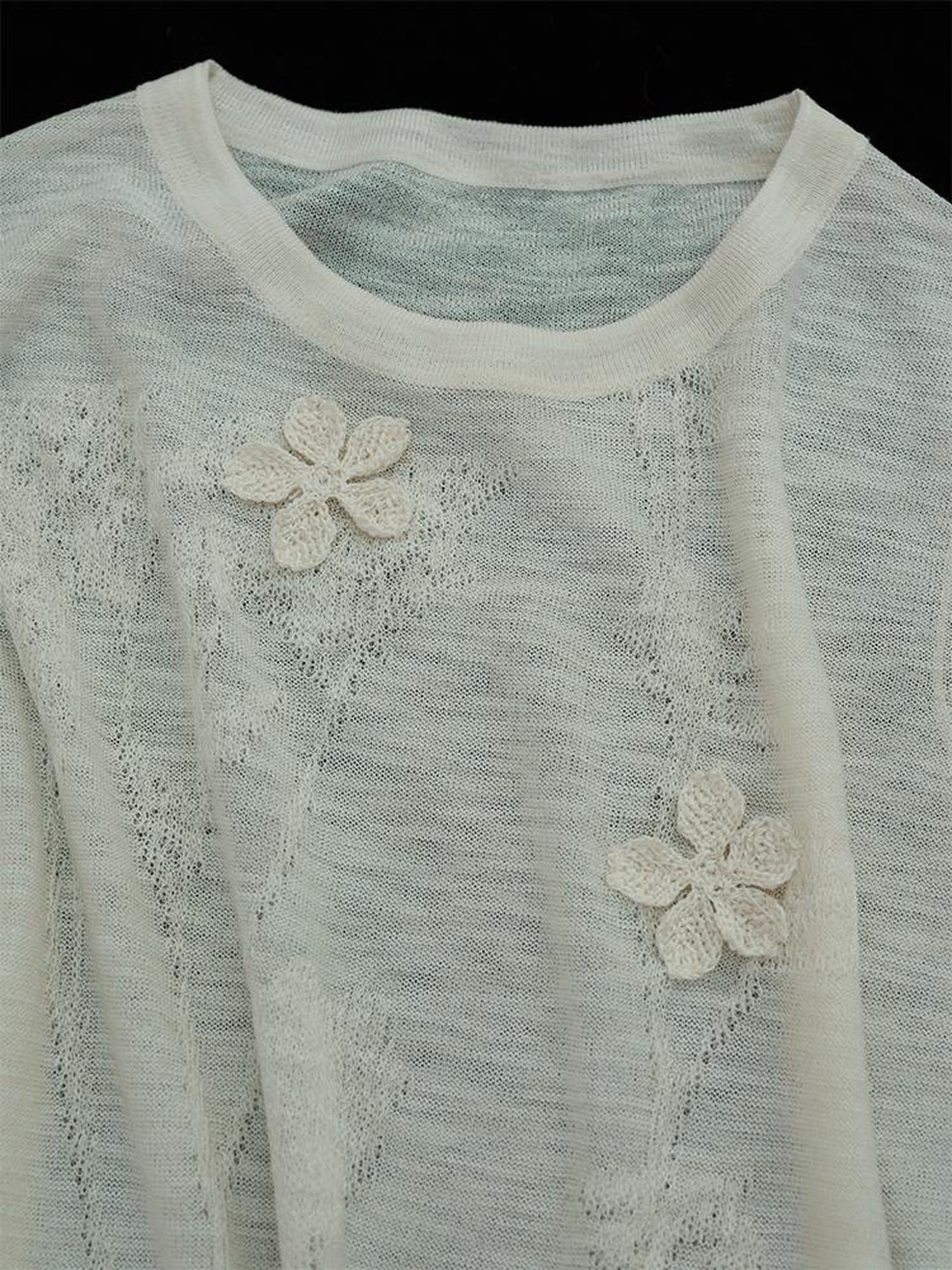 AnnoMundi Floral Shadow Knit T Shirt