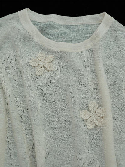AnnoMundi Floral Shadow Knit T Shirt
