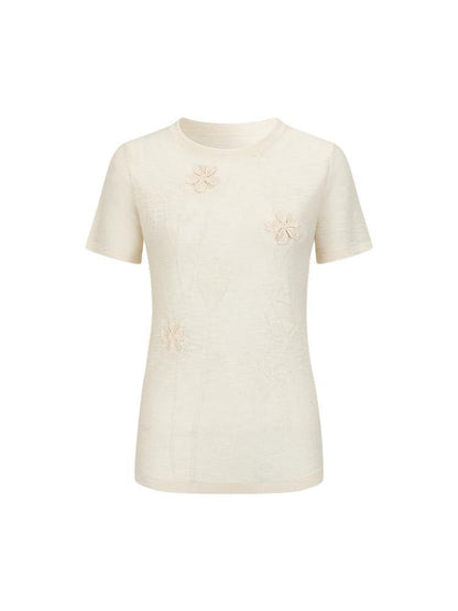 AnnoMundi Floral Shadow Knit T Shirt