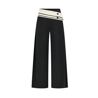 AnnoMundi Foldover Wide Waist Button Detail Women&