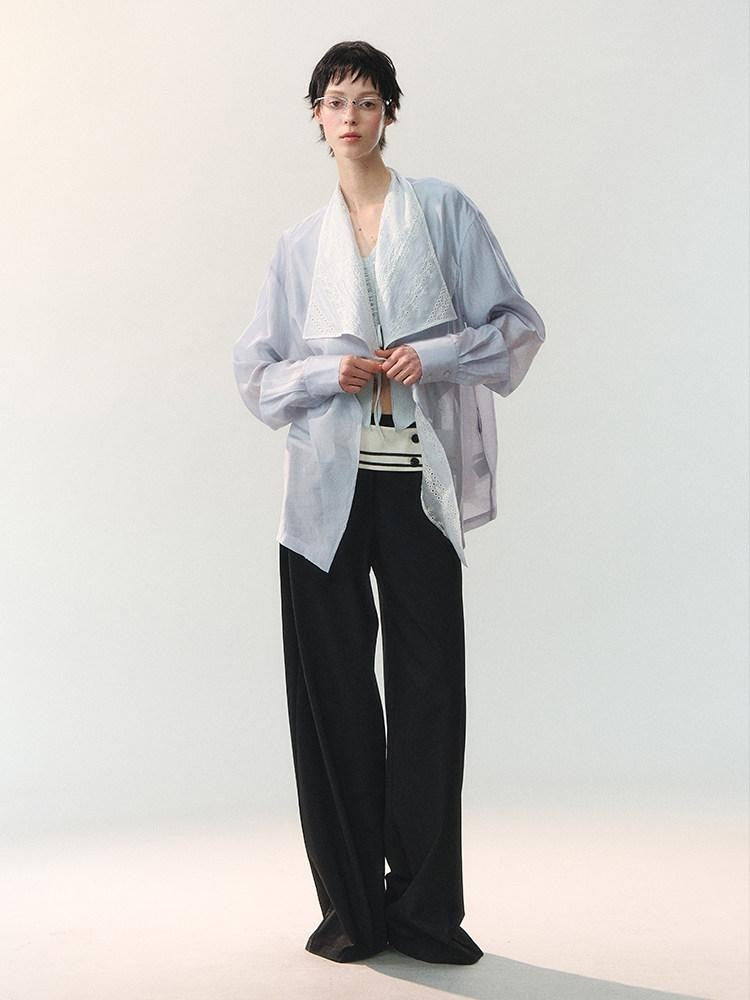 AnnoMundi Foldover Wide Waist Button Detail Women&
