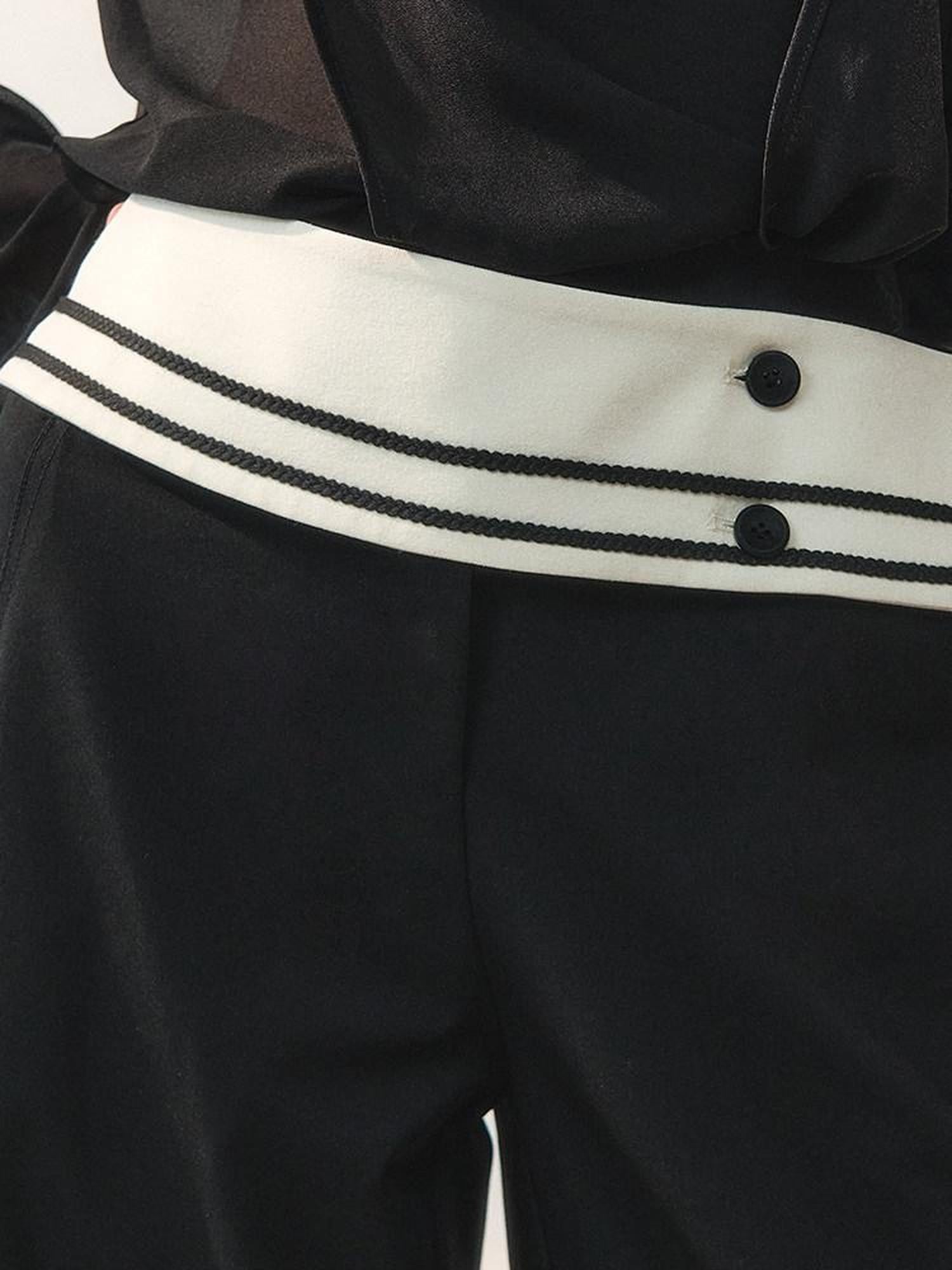 AnnoMundi Foldover Wide Waist Button Detail Women&