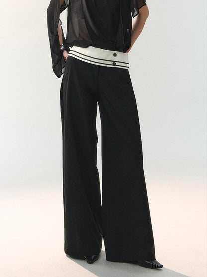 AnnoMundi Foldover Wide Waist Button Detail Women&