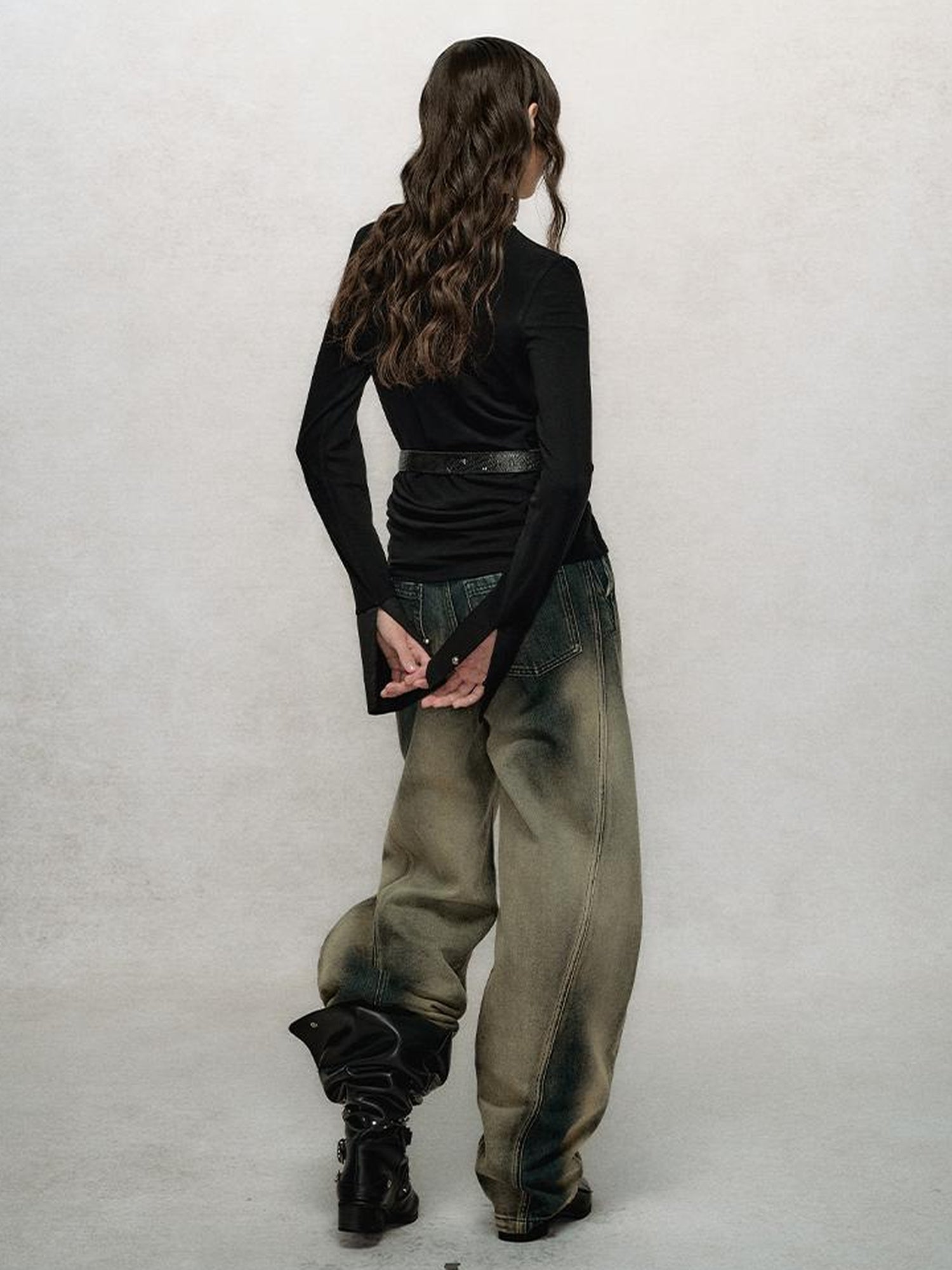 AnnoMundi French Lace Trimmed Wool Blend Knit Top With Flocked Detail